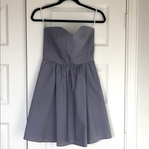 Strapless, sweetheart, gray Lauren James dress
